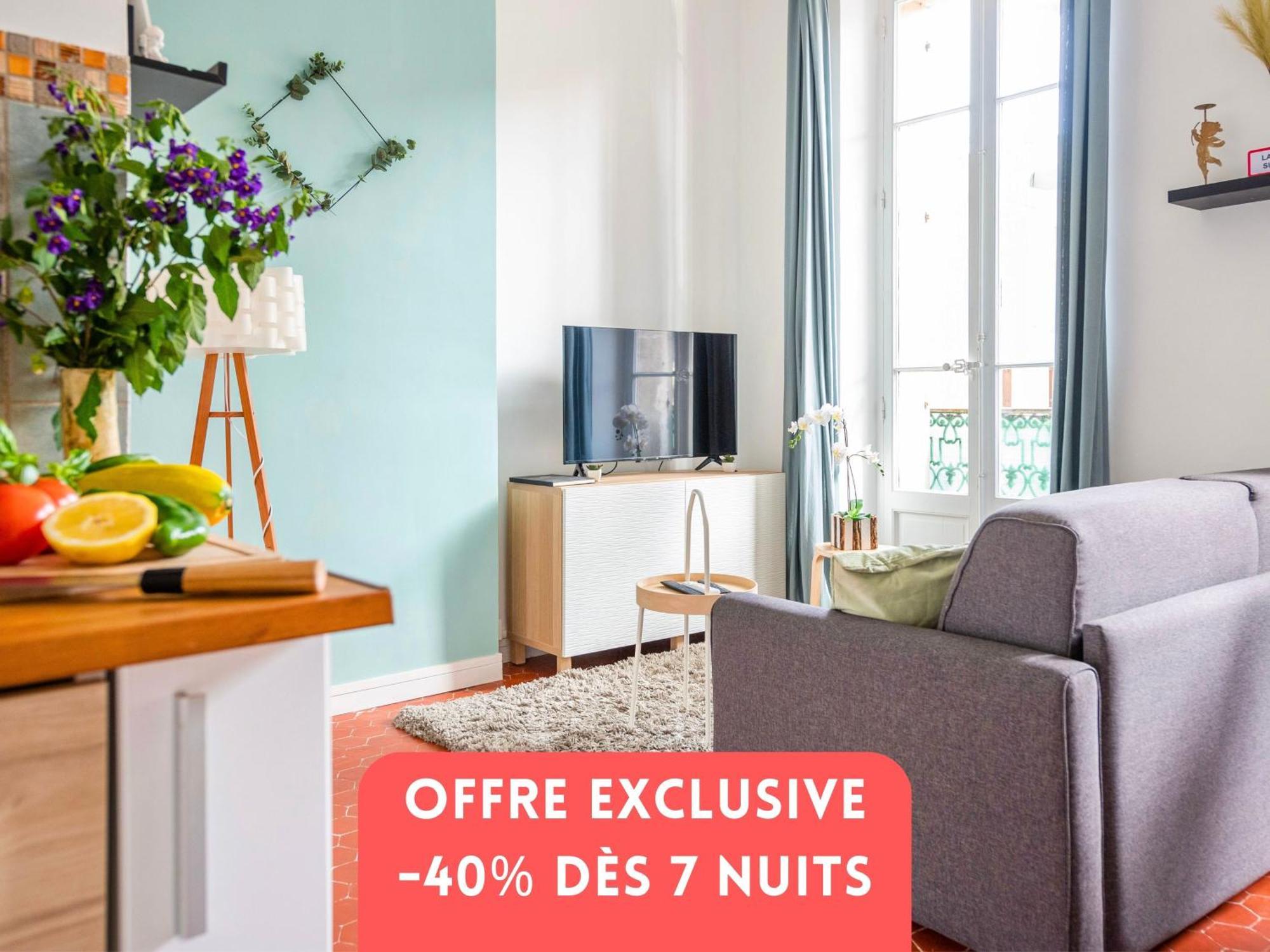 Bao Location - Ideal Pro & Couple - Animaux Acceptes - 5min A Pied Centre & Port - Commerces - Plages 1,9km - Parking Gratuit - Wifi Hd Appartement *
